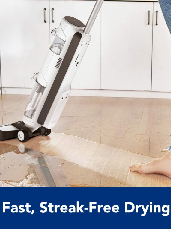 Tineco iFLOOR 3 Breeze Complete Cordless Wet Dry Vacuum Cleaner with Self-Cleaning, Lightweight, 2-in-1 Washer