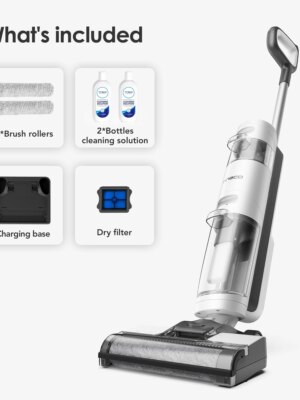 Tineco iFLOOR 3 Breeze Complete Cordless Wet Dry Vacuum Cleaner with Self-Cleaning, Lightweight, 2-in-1 Washer