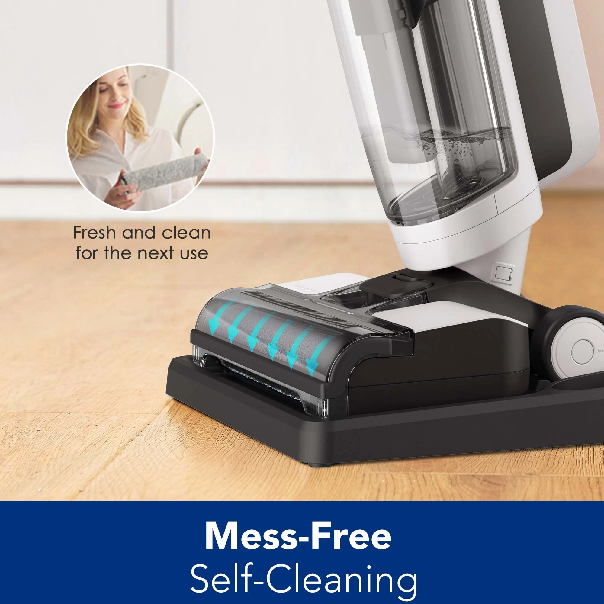 Tineco iFLOOR 3 Breeze Complete Cordless Wet Dry Vacuum Cleaner with Self-Cleaning, Lightweight, 2-in-1 Washer