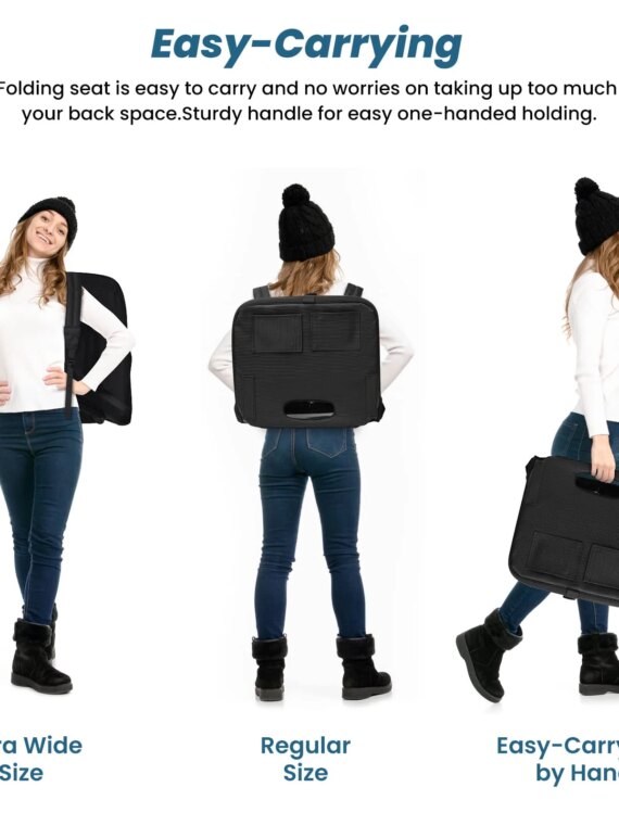 TOPSKY Stadium Seat with Reclining Back, 18.7" Width, Waterproof, Foldable, 3-Position Adjustable, 250 lbs Capacity