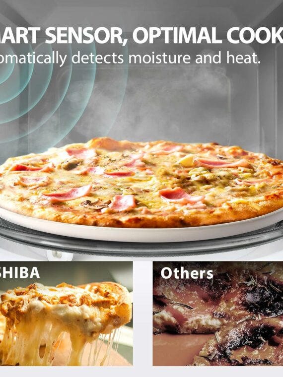 Toshiba 4-in-1 Countertop Microwave Oven, Convection & Air Fryer, 1.5 Cu Ft, 1000W, Silver