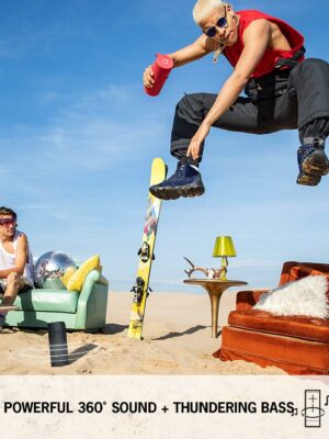 Ultimate Ears EPICBOOM Portable Bluetooth Speaker, Heavy Bass, 360° Sound, IP67 Waterproof, 17-Hour Battery, Carbon Black