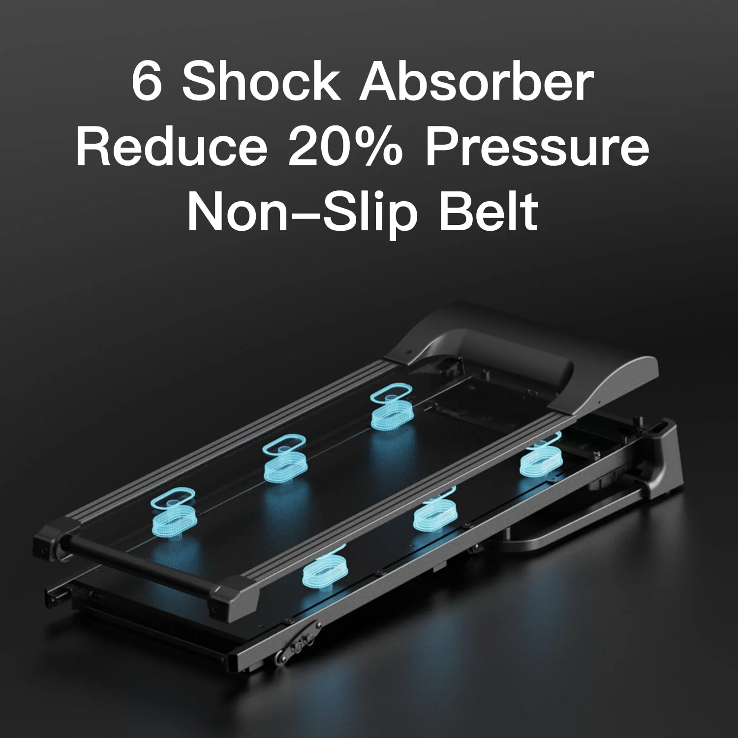 UMAY Fitness Auto Folding Treadmill with 3 Incline Levels, Quiet Brushless Motor, Pulse Sensors, and Foldable Design