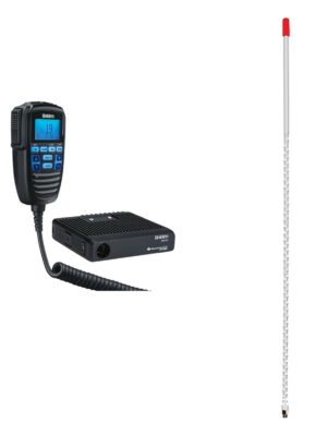 Uniden CMX760 40-Channel Off-Road CB Radio & Tram Fiberglass Antenna Kit
