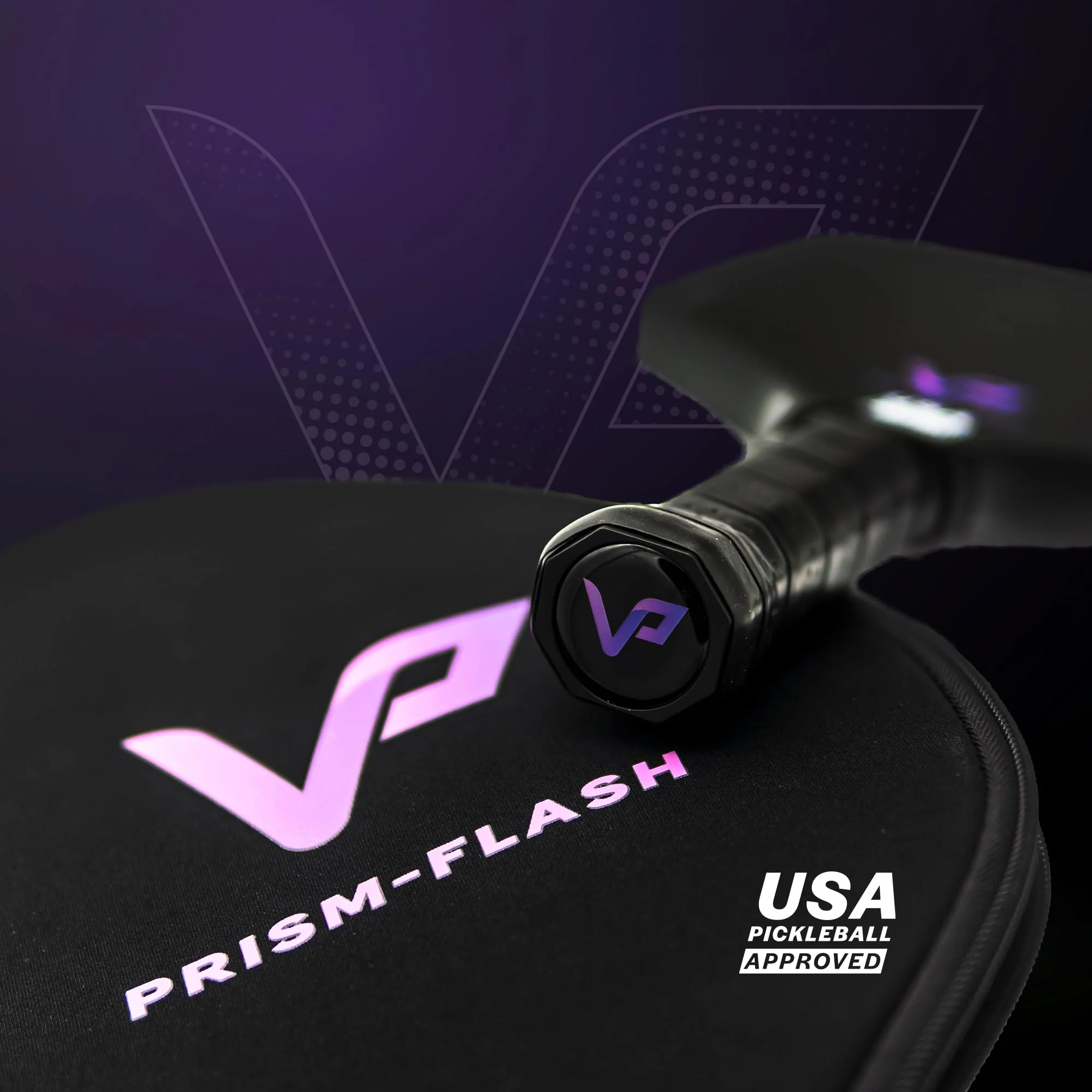 Vatic Pro Prism Flash 16mm Carbon Fiber Pickleball Paddle - Foam Walls, USAPA Approved