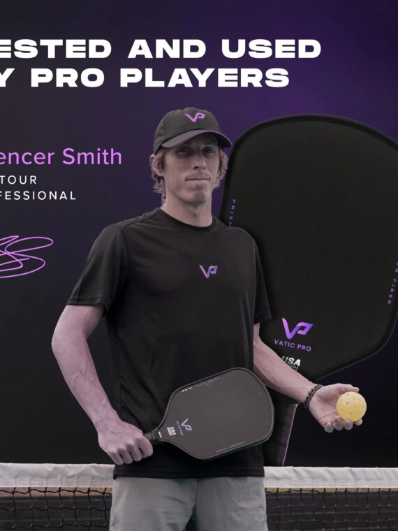 Vatic Pro Prism Flash 16mm Carbon Fiber Pickleball Paddle - Foam Walls, USAPA Approved