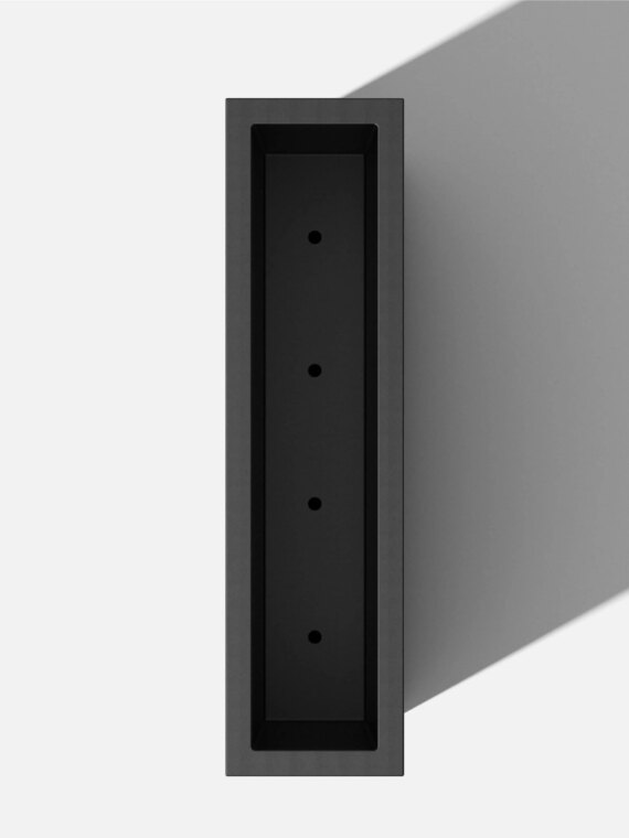 Veradek Block Series Span Planter, 30" Tall, Durable Plastic, Modern Design, Indoor/Outdoor Use