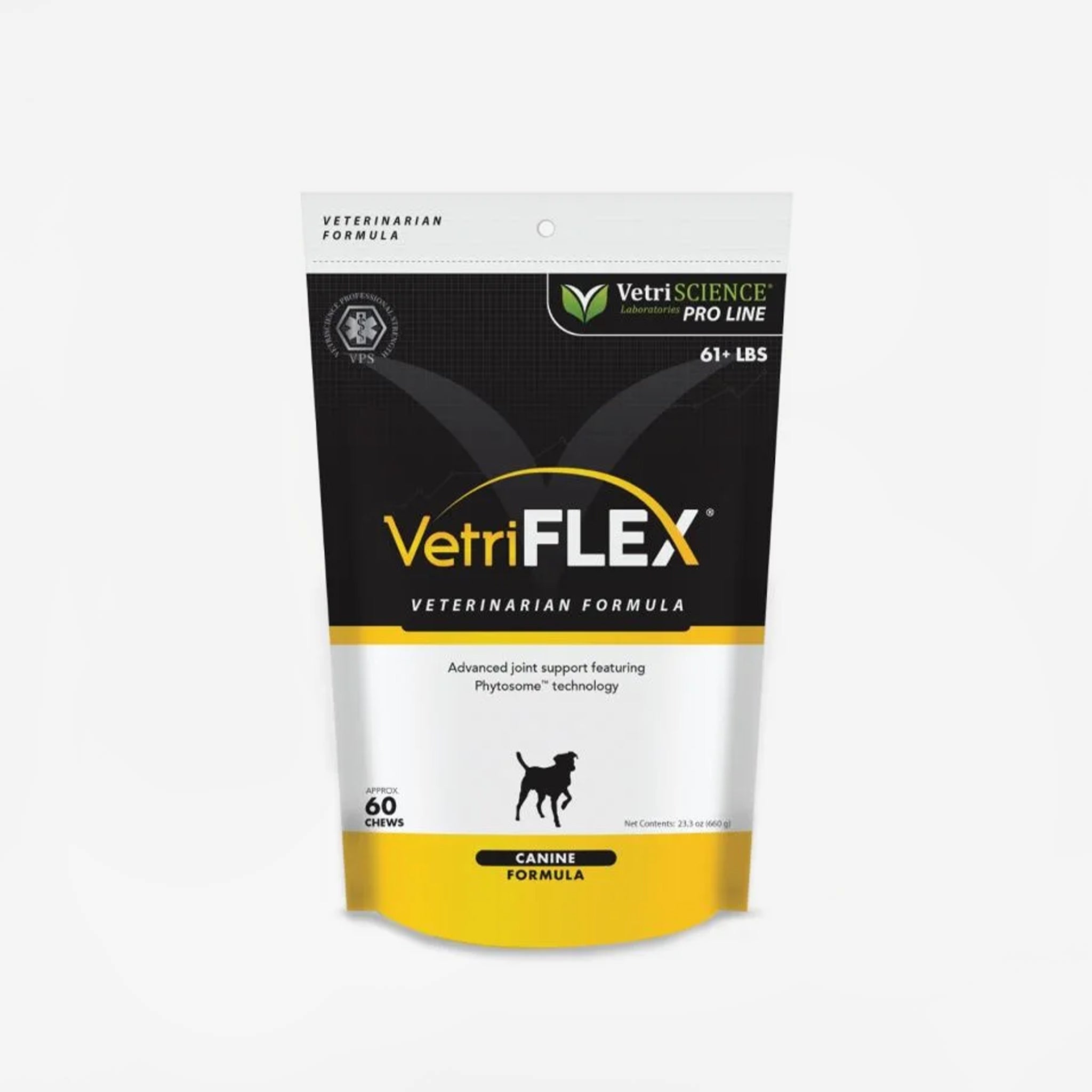 VetriScience VetriFlex Advanced Joint Supplement Chews for Large Dogs Over 60 lbs, Chicken Liver Flavor