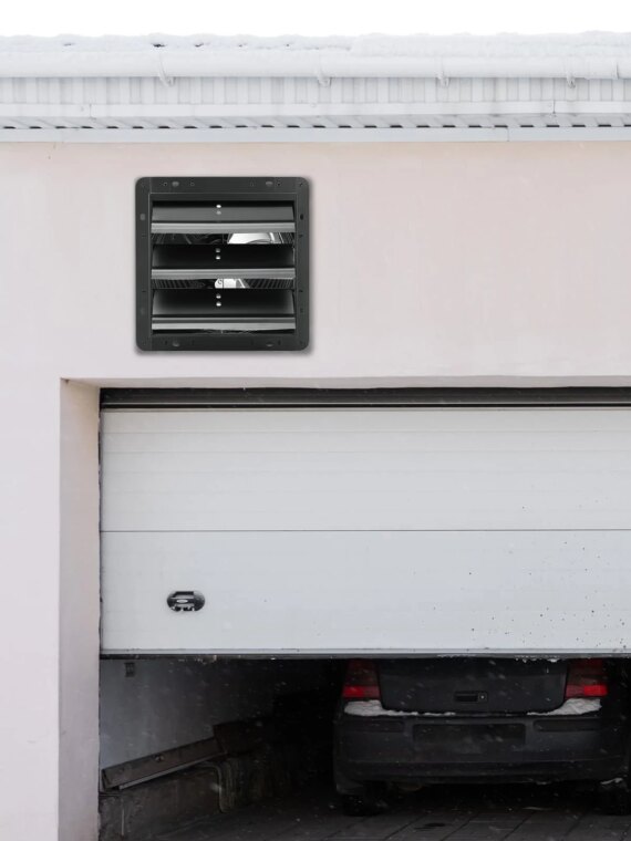 VEVOR 14'' Wall Mount Exhaust Fan, 1513 CFM, Smart Temp & Humidity Controller, ETL Listed, All-Metal Construction