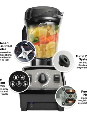 Vitamix Propel 750 Blender, Black, 64oz, 5 Presets, BPA Free, Countertop Blender