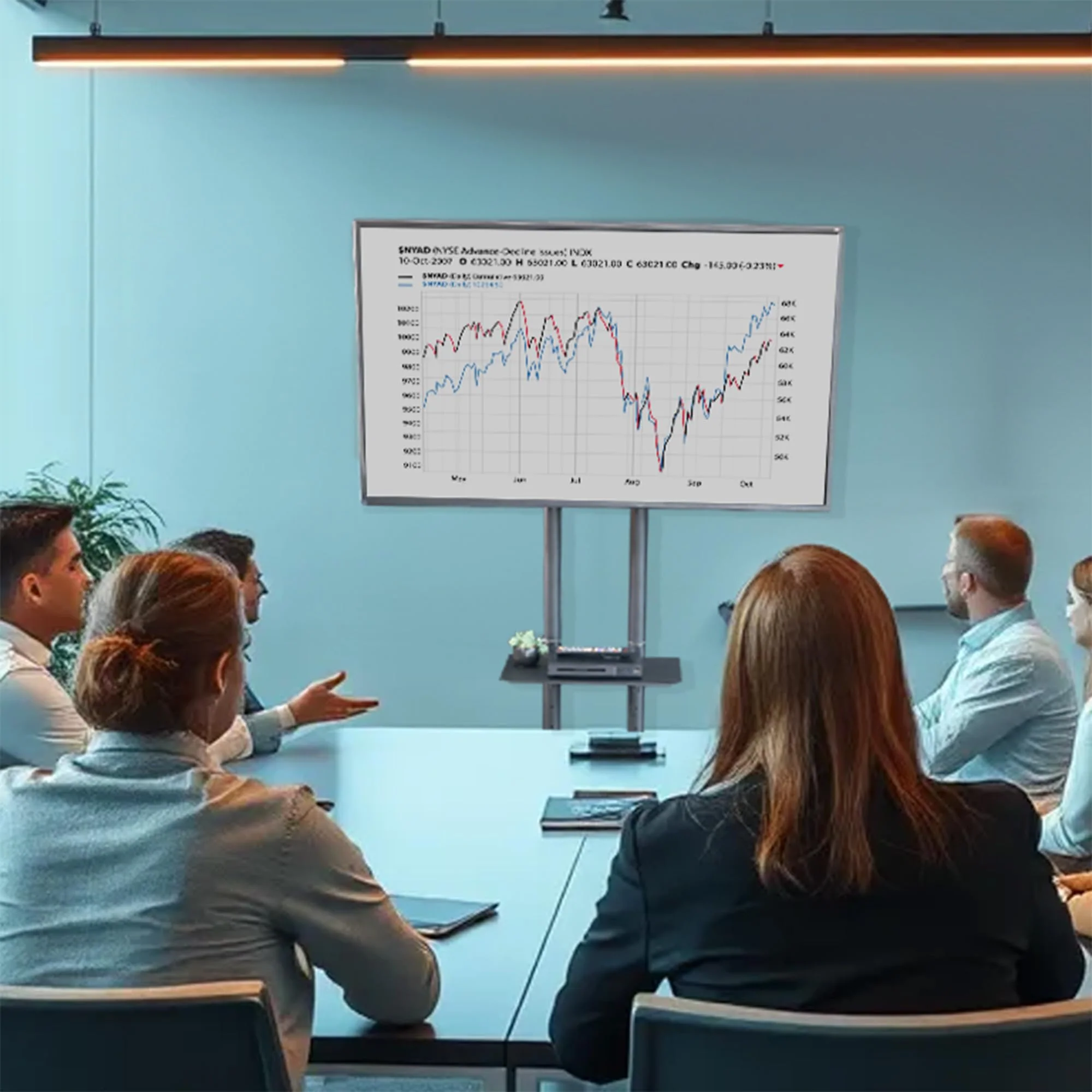 VIVO Mobile TV Cart for 32-83" Screens, Adjustable Height & Tilt, with Utility Shelf