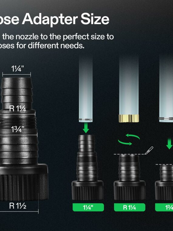 VIVOSUN 1600 GPH Quiet Submersible Water Pump, Energy Efficient, High Lift, Durable, for Ponds & Fountains