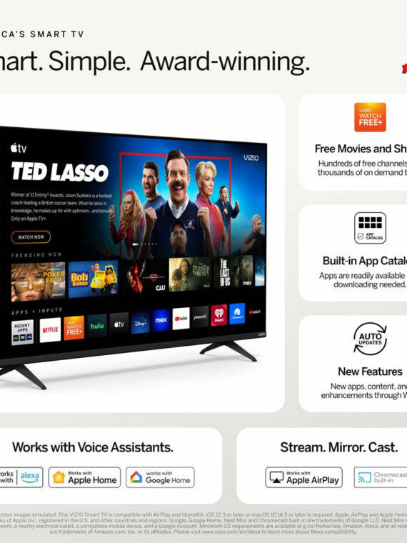 VIZIO 32" D-Series FHD LED Smart TV with Voice Remote & Gaming Features