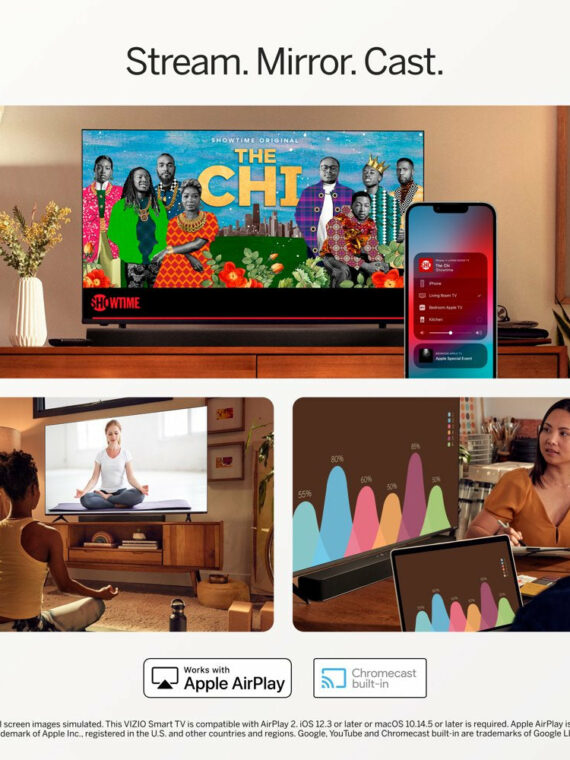 VIZIO 32" D-Series FHD LED Smart TV with Voice Remote & Gaming Features