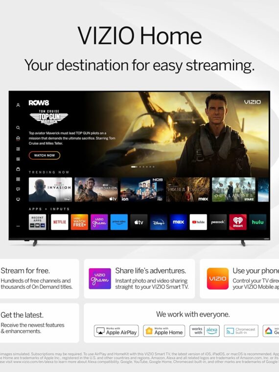 VIZIO 50" 4K HDR Smart LED TV with Dolby Vision, WiFi 6, Renewed Model V4K50M-08