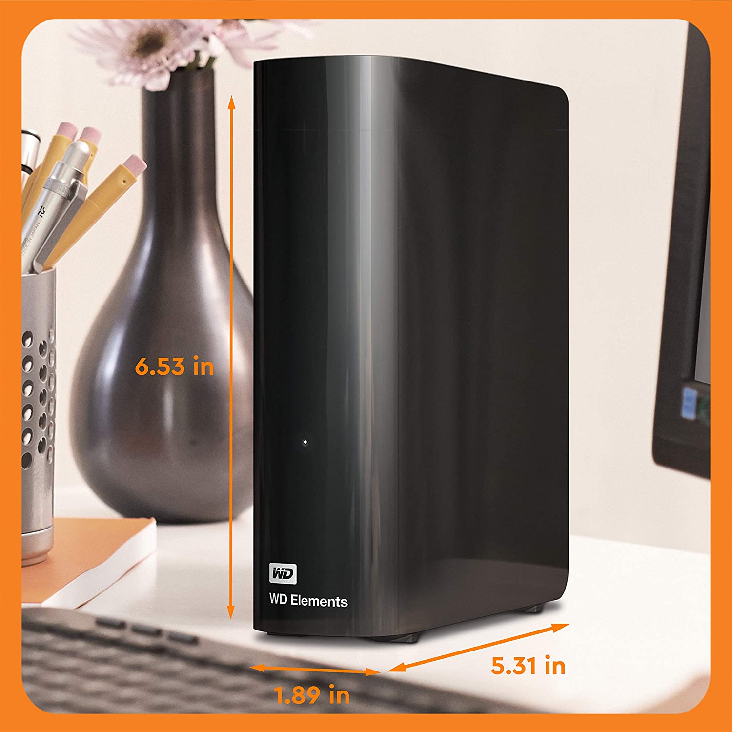 WD 4TB Elements Desktop Hard Drive, USB 3.0, PC/Mac/PS4/Xbox Compatible, Fast Data Transfer, Plug-and-Play