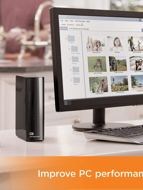 WD 4TB Elements Desktop Hard Drive, USB 3.0, PC/Mac/PS4/Xbox Compatible, Fast Data Transfer, Plug-and-Play
