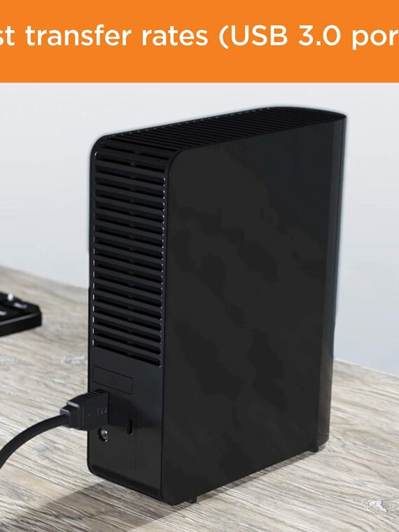 WD 4TB Elements Desktop Hard Drive, USB 3.0, PC/Mac/PS4/Xbox Compatible, Fast Data Transfer, Plug-and-Play