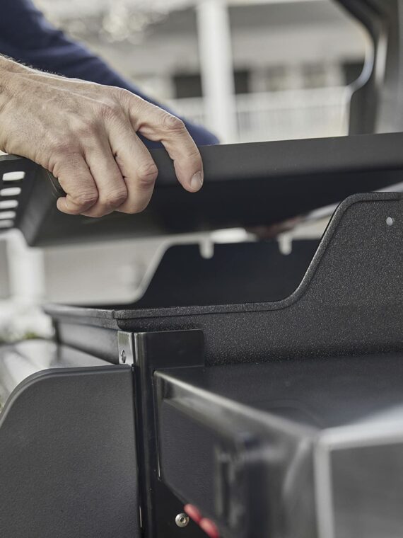 Weber Carbon Steel Rectangular Griddle, Rust-Resistant, Pre-Seasoned, Full Size