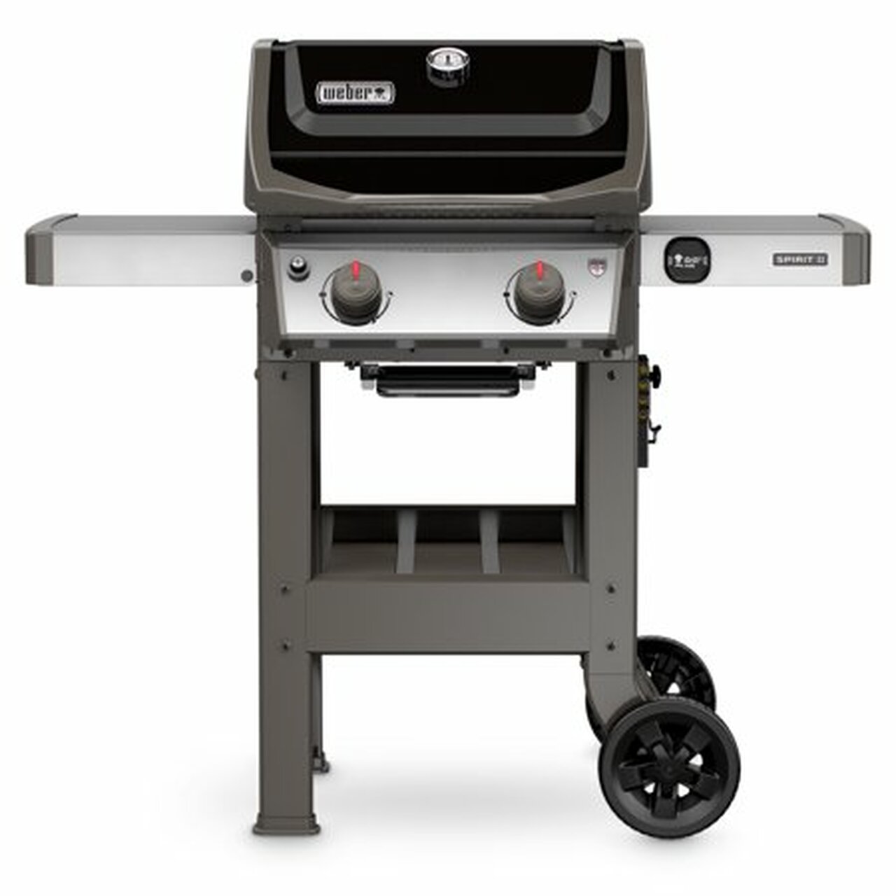 Weber Spirit II E-210 Propane Gas Grill, Black, 2 Burners, 450 sq in Cooking Area, GS4 System, 10-Year Warranty