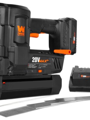 WEN 20V Max Cordless 18-Gauge Brad Nailer Kit with 2.0Ah Battery & Charger