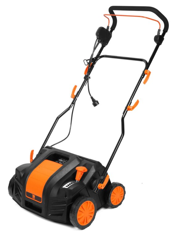WEN Electric Dethatcher & Scarifier, 16-Inch, 15-Amp, 5-Position Height, 24 Steel Tines, 20-Blade Scarifying, with Collection Bag