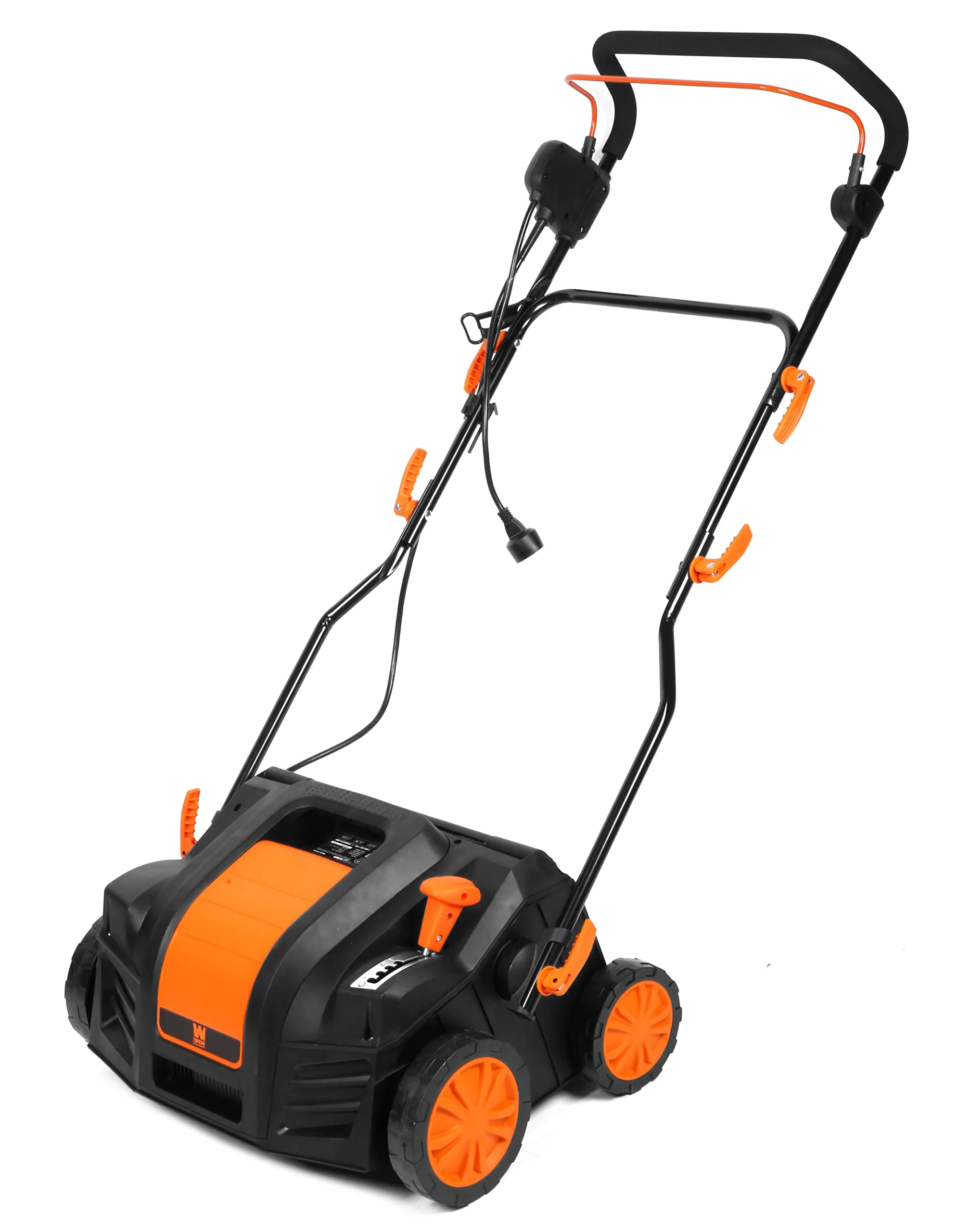 WEN Electric Dethatcher & Scarifier, 16-Inch, 15-Amp, 5-Position Height, 24 Steel Tines, 20-Blade Scarifying, with Collection Bag