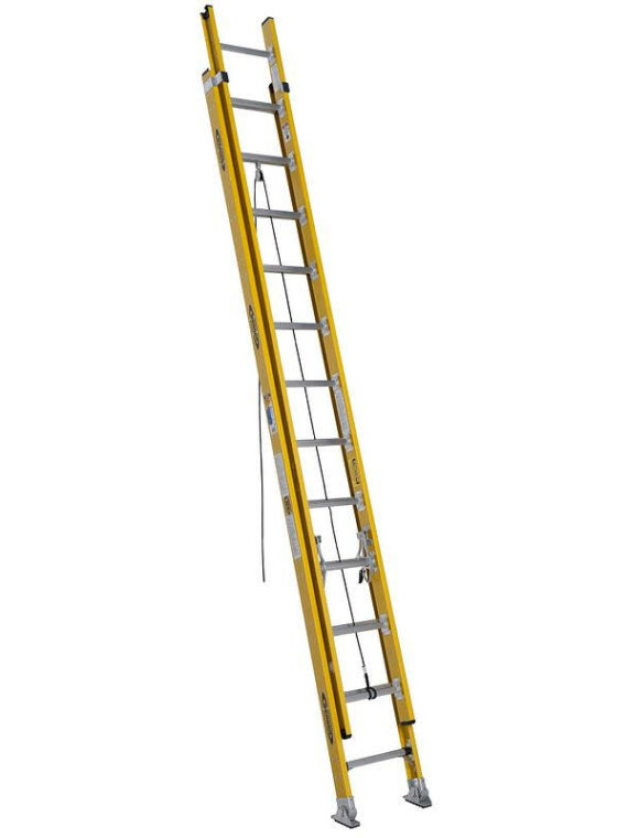 Werner 24-ft Fiberglass Extension Ladder, 375-lb Capacity, Type IAA, Model 7124-2
