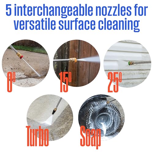 Westinghouse ePX3500 Electric Pressure Washer, 2500 PSI, 1.76 GPM, Compact, 360° Wheels, Quick-Connect Nozzles