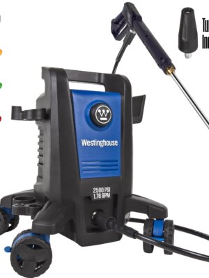 Westinghouse ePX3500 Electric Pressure Washer, 2500 PSI, 1.76 GPM, Pro-Style Wand, Portable Design