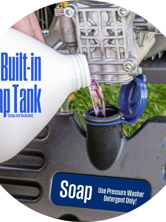 Westinghouse WPX3400 Gas Pressure Washer, 3400 PSI, 2.6 GPM, 212cc Engine, 25' Hose, 5 Nozzles