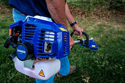 WILD BADGER POWER 26cc Gas Weed Wacker, 3-in-1 String Trimmer/Edger & Brush Cutter, Durable Full Crank Engine