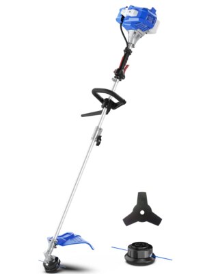 WILD BADGER POWER 26cc Gas Weed Wacker, 3-in-1 String Trimmer/Edger & Brush Cutter, Durable Full Crank Engine