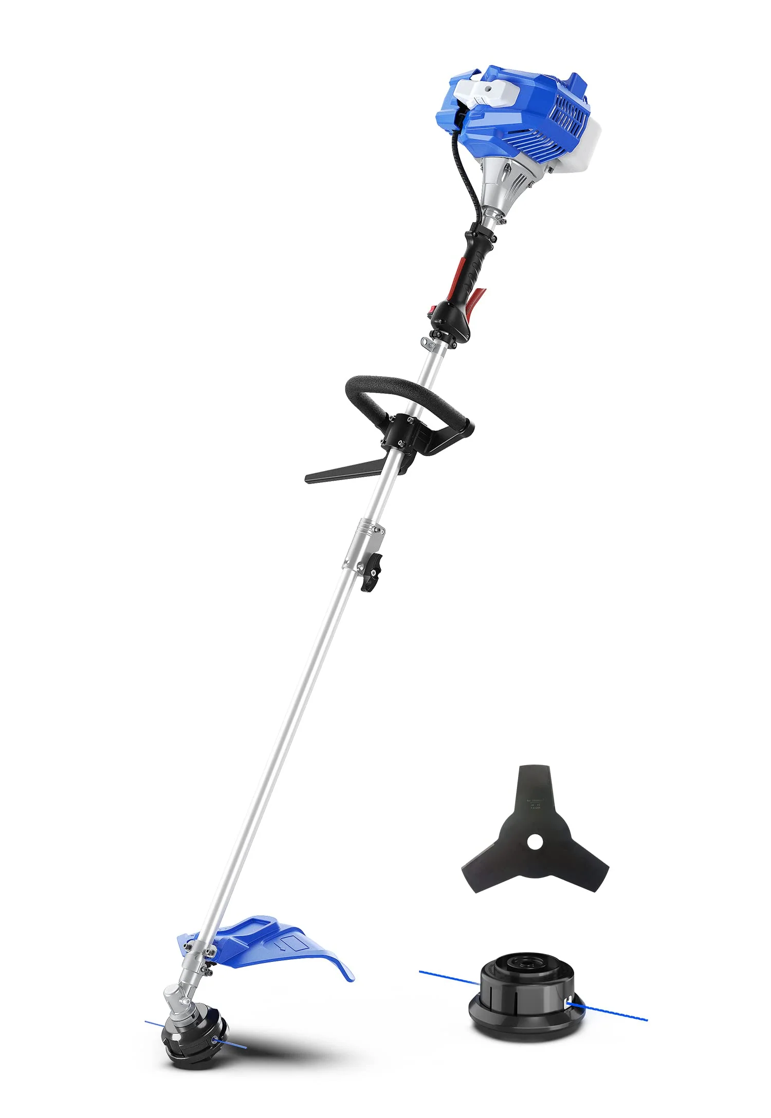 WILD BADGER POWER 26cc Gas Weed Wacker, 3-in-1 String Trimmer/Edger & Brush Cutter, Durable Full Crank Engine