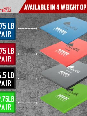 WOLF TACTICAL 8.75LB Weight Vest Plates Pair – Steel, Powder-Coated, Fits Most Vests