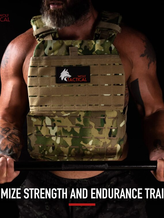 WOLF TACTICAL 8.75LB Weight Vest Plates Pair - Steel, Powder-Coated, Fits Most Vests