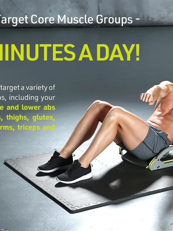 Wonder Core Smart Ab Workout Equipment - Adjustable Resistance, Total Body Fitness, Portable & Foldable Design
