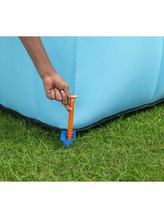 Wonder Hoops 10' Inflatable Bounce House Park with Slide & Basketball - Durable Outdoor Playset for Kids