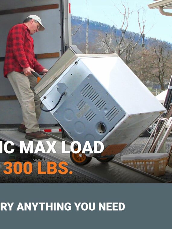 Worx Aerocart 8-in-1 Yard Cart, Heavy Duty Wheelbarrow & Dolly, 300 lbs Capacity, Turbo Lift Design