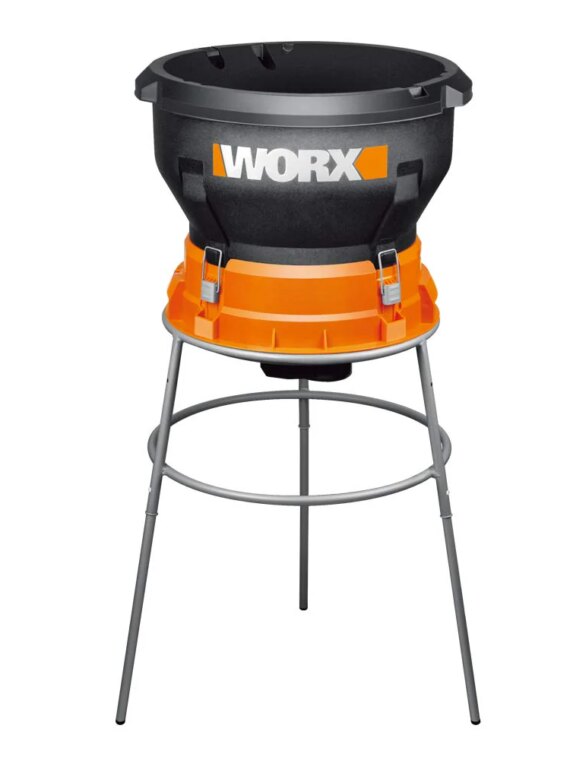 Worx WG430 13 Amp Electric Leaf Mulcher, Portable, Efficient 11:1 Mulch Ratio, Tool-Free Assembly