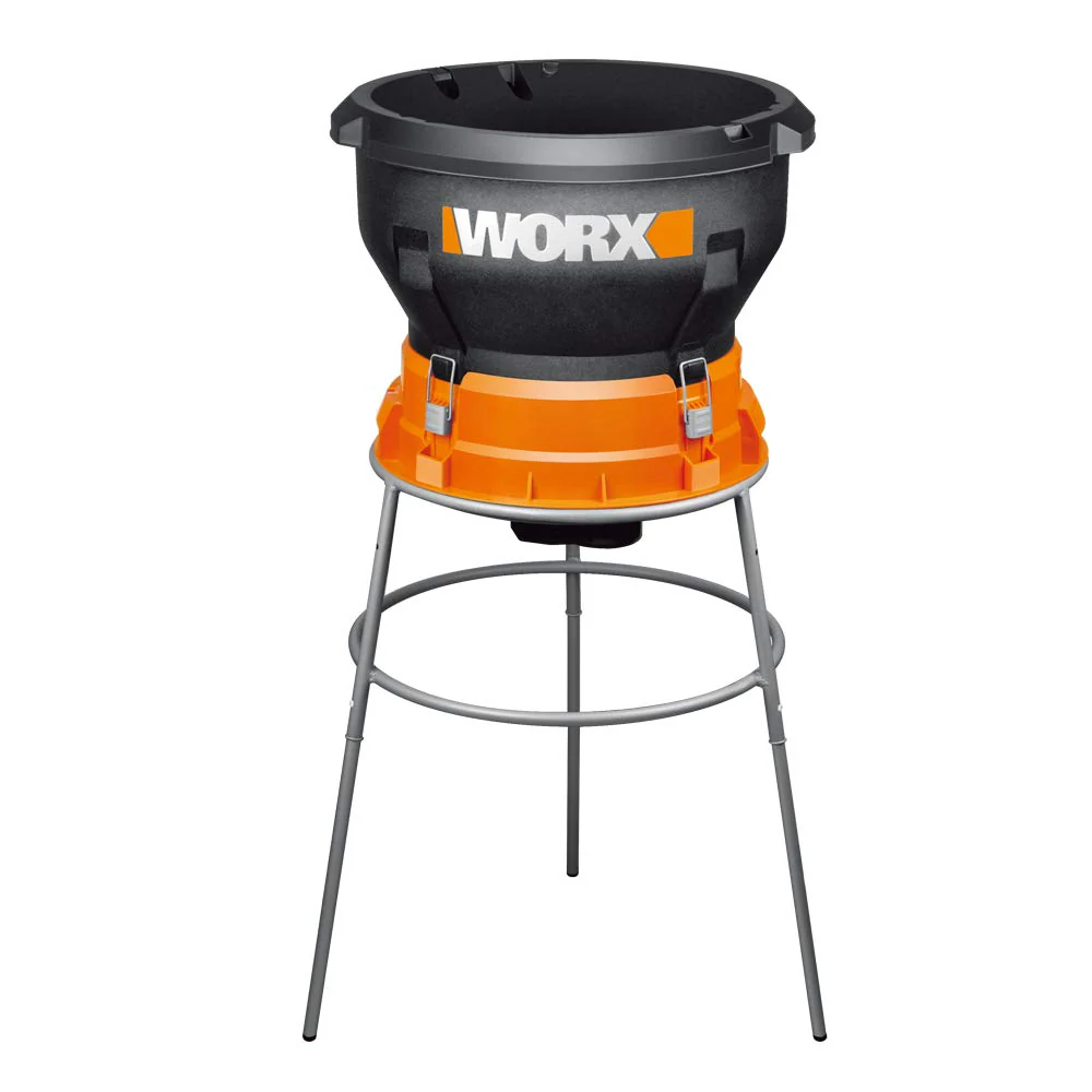 Worx WG430 13 Amp Electric Leaf Mulcher, Portable, Efficient 11:1 Mulch Ratio, Tool-Free Assembly