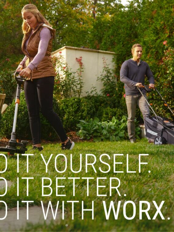 WORX WG896 12 Amp 2-in-1 Electric Lawn Edger & Trencher, 7.5" Blade, Adjustable Depth