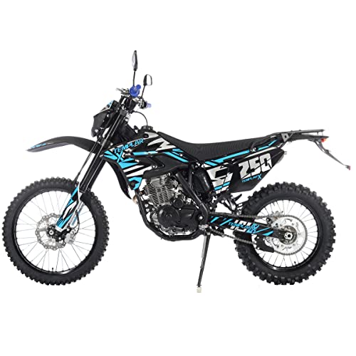 X-PRO Templar X 250cc Dirt Bike, Zongshen Engine, 6-Speed, LED Lights, Hydraulic Disc Brakes, 21"/18" Alloy Wheels