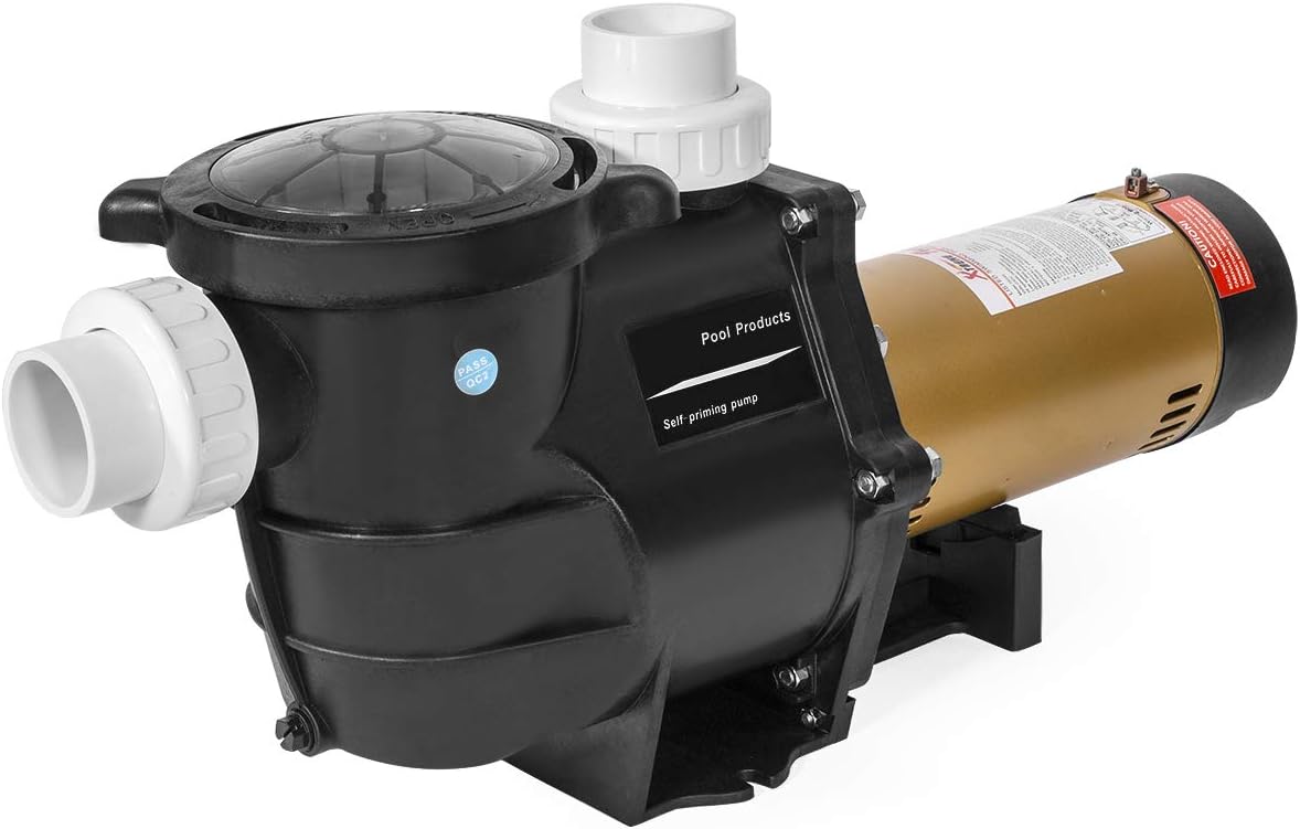 XtremepowerUS 2HP Variable Speed In-Ground Pool Pump, High Flow, 230V, Black, Corrosion-Proof, UL Certified