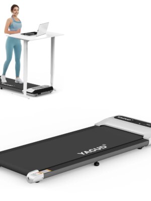 Yagud 2 in 1 Under Desk Treadmill, 2.5HP Motor, LED Display, Non-Slip Belt, Home & Office Fitness
