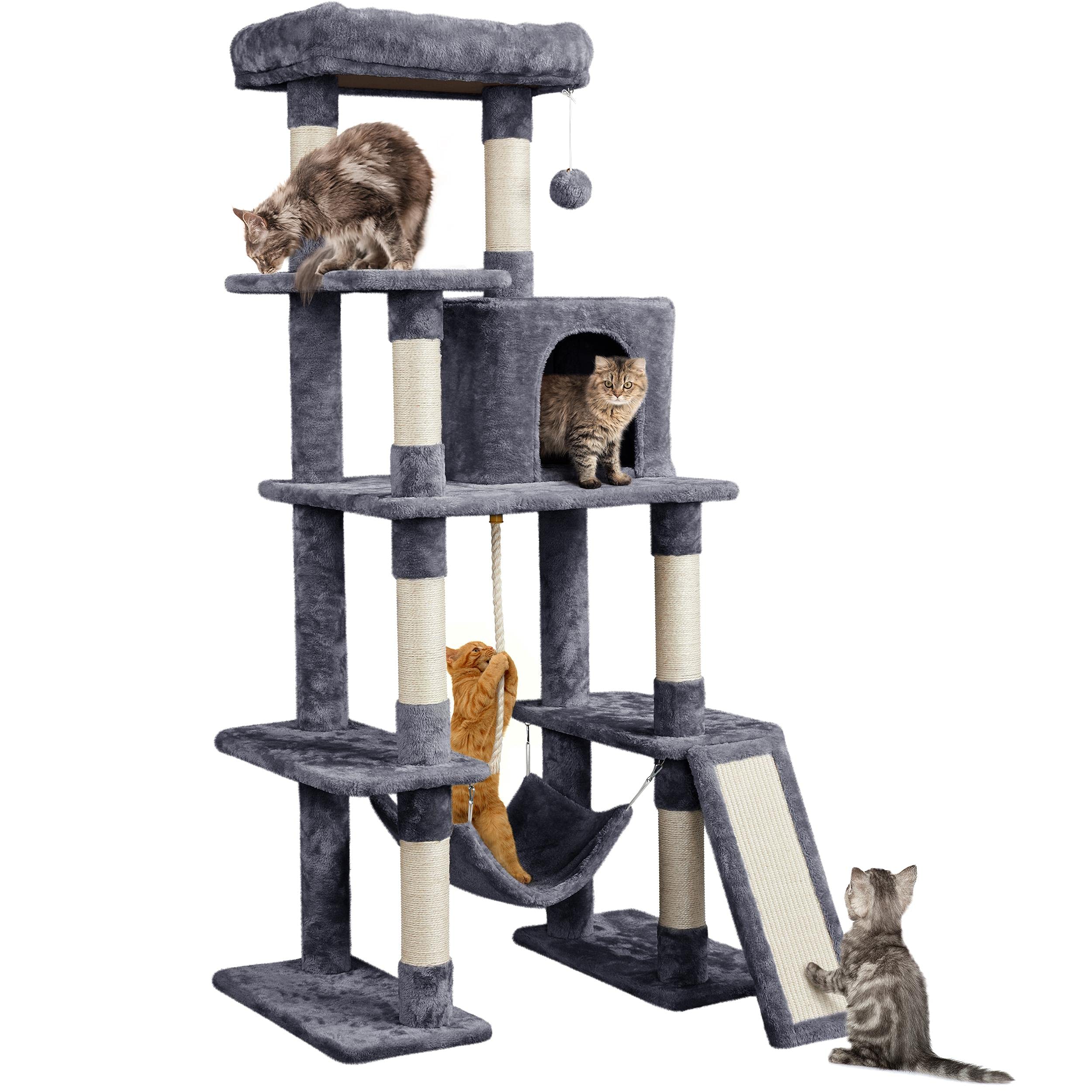 Yaheetech Large Multi-Level Cat Tree, 63 Inches Tall