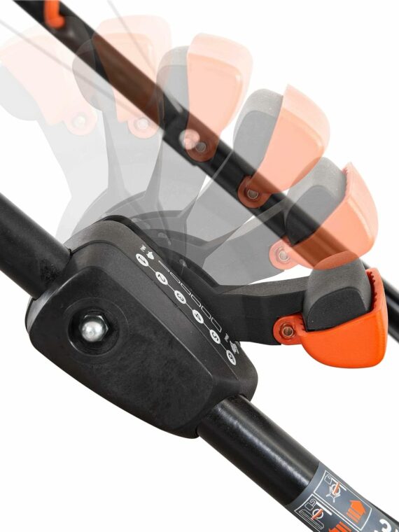 YARDMAX 22" 201cc Gas Self Propelled Lawn Mower, 6-Speed CVT, High Wheel, Black