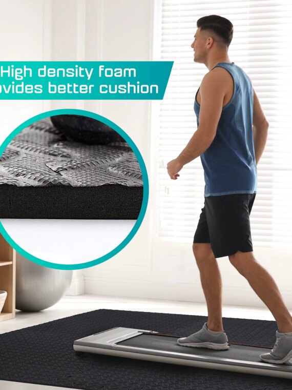 Yes4All Exercise Mat, 120 Sq Ft, Non-Slip EVA Foam, 30 Tiles, Home Gym Flooring