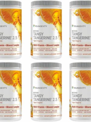 Youngevity Beyond Tangy Tangerine 2.5 Powder, Tropical Tangerine Flavor, Gluten-Free Multi-Vitamin & Mineral Complex, 8,000 ORAC, 30 Servings