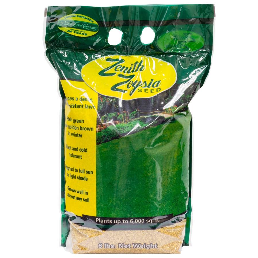 Zenith Zoysia Grass Seed 6 lb Bag - Shade Tolerant, Heat & Drought Resistant, Covers 6,000 sq ft